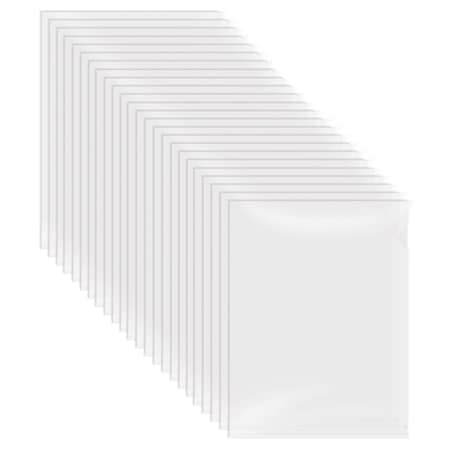 Poly Project Plastic File Jacket Sleeves, Translucent Clear, 9in. X 11.5in., 50PK